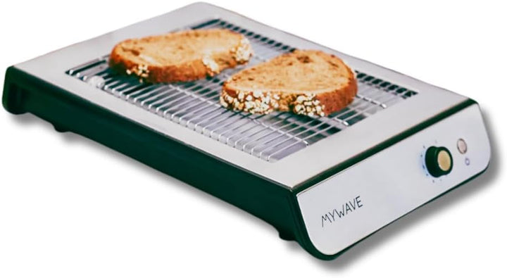My Wave - Flachtoaster - Für Brot und Backwaren - Flachbett Toaster mit 900W Leistung - Einstellbare