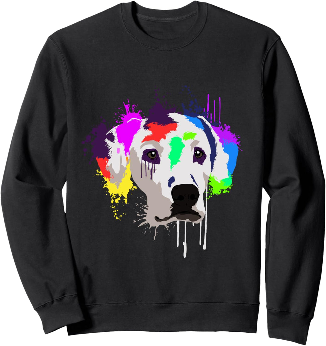 Splash Art Dalmatiner Hundehalter Geschenkidee Hunde Sweatshirt