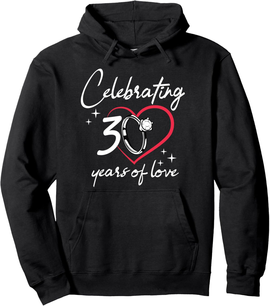Feiern Sie den 30. Hochzeitstag Pearl Family Love Marriage Pullover Hoodie