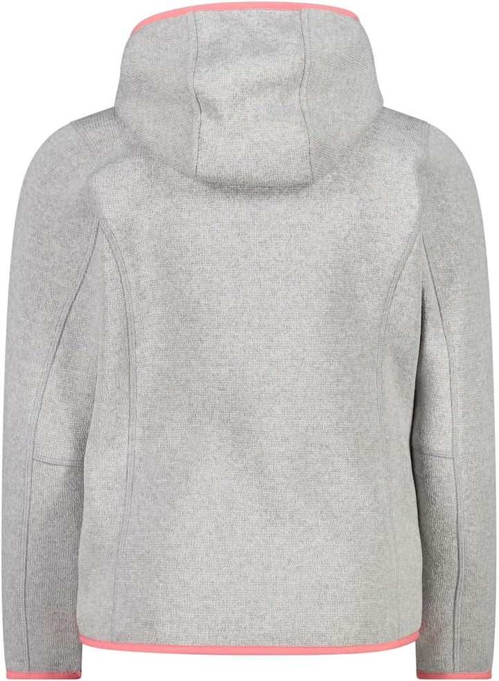 CMP Unisex Kinder Kid G-jacke mit Fester Kapuze fleecejacke, 98 Kreide-Pfirsich