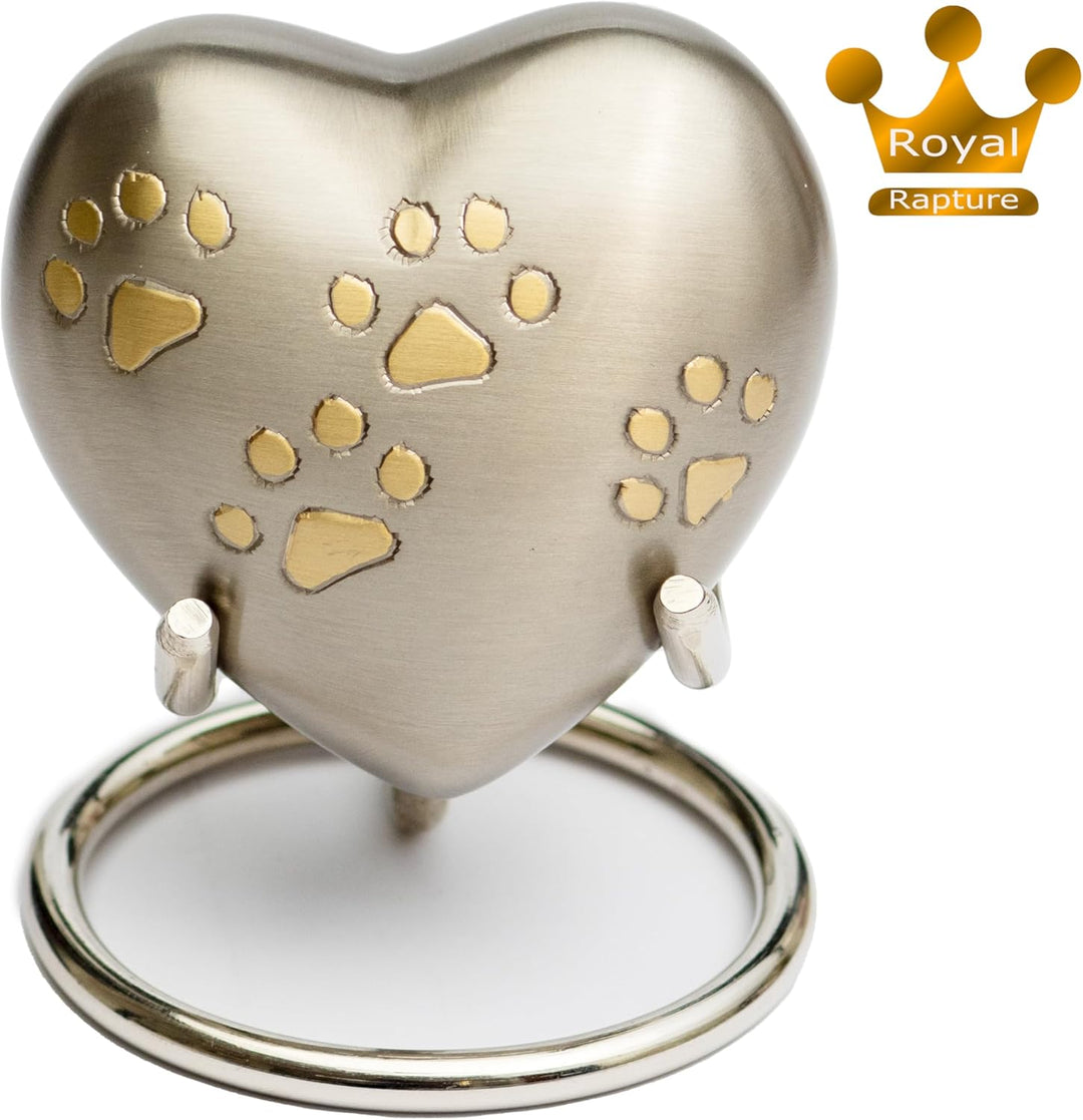 Royal Rapture Heart Keepsake Asche Haustier Hund Katze Memorial URN für Asche Herz Beerdigung Einäsc