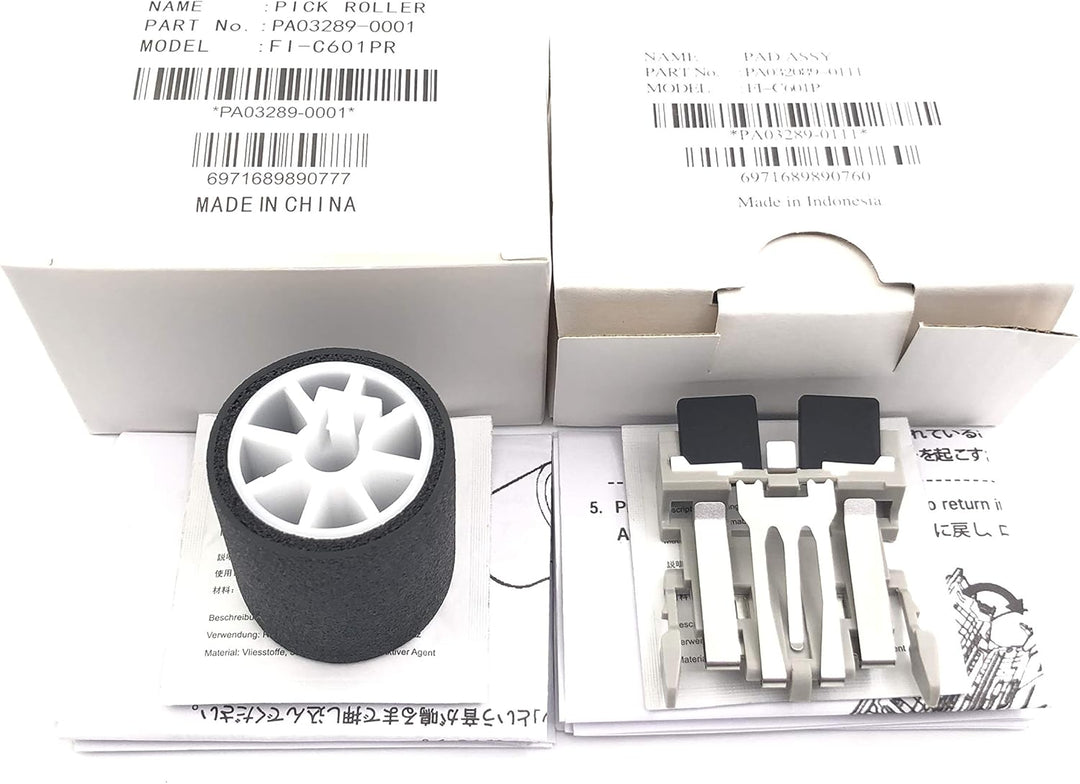 1SET PA03289-0001 PA03289-0111 Pickup Roller Separation Pad Compatible with Fujitsu fi-5120 fi-6010N