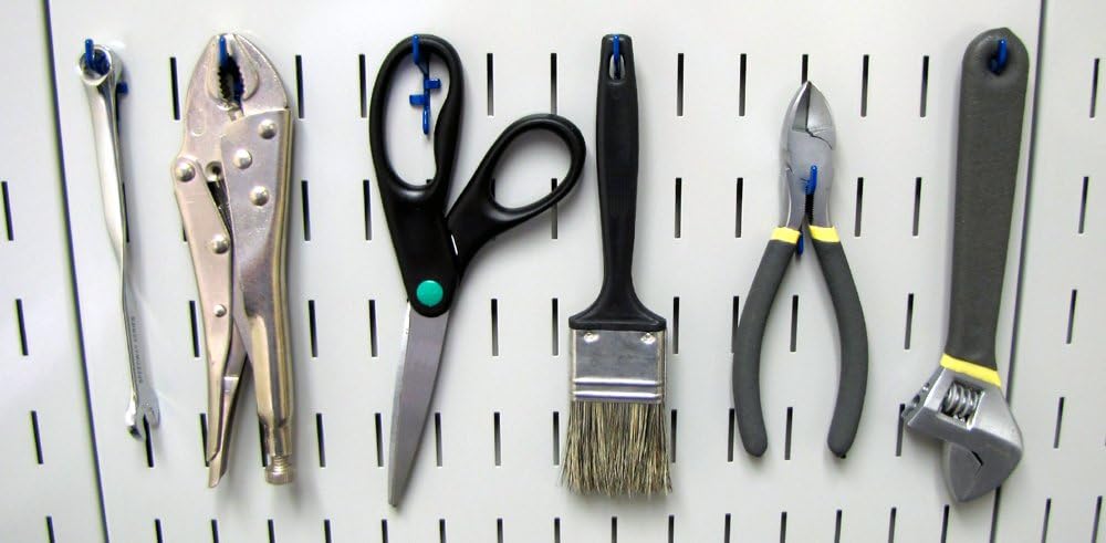 Wandplatte KT-200-DLX B, Aufbewahrungsplatte mit Schlitzen, Deluxe-Haken-Sortiment, KT-200-DLX BU Bl