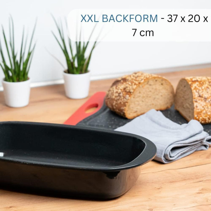 Westmark Brotbackform - hochwertige Emaille Backform für Brot wie vom Bäcker - 32 cm - für gleichmäs