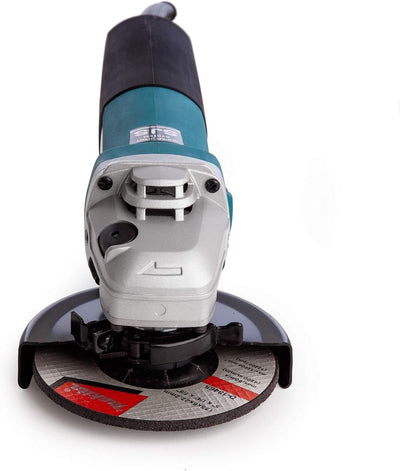 Makita 9565CR Winkelschleifer 125 mm, 1.400 W, Schwarz, Cyan, Silber mit Konstantelektronik, mit Kon