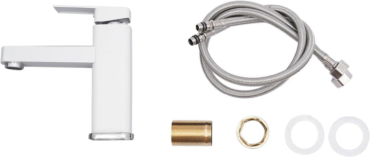 Waschbecken Armaturen, Waschbeckenarmatur G1/2 mit 2 Schläuche, Mischbatterie Waschbecken mit Digita