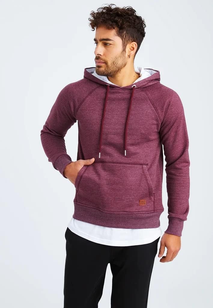 Leif Nelson Herren Pullover Hoodie Kapuzenpullover Longsleeve Basic Sweatshirt Sweater LN8153 XXL Bo