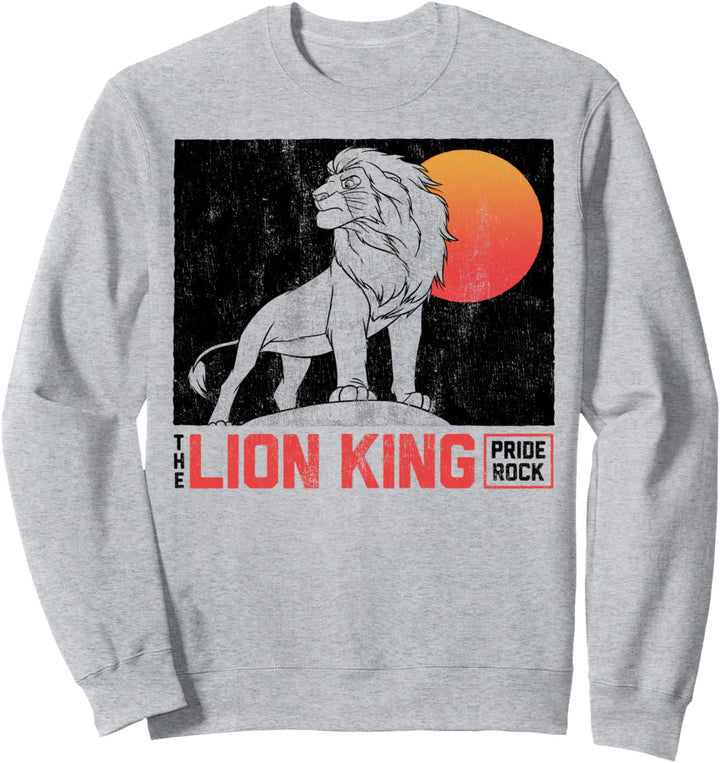 Disney The Lion King Simba Outline Sunset Portrait Sweatshirt