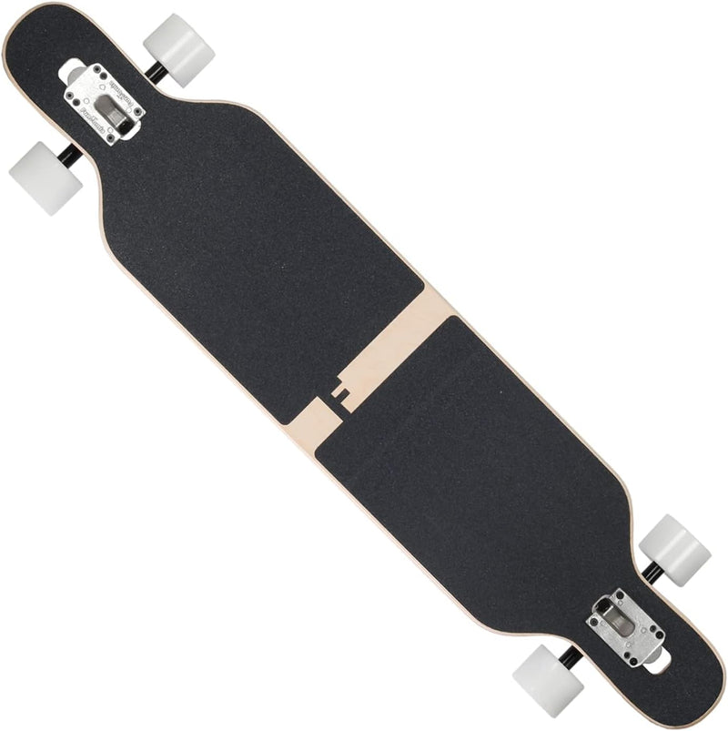 FunTomia Longboard mit 3 Flex Stufen Drop Through Cruiser Komplettboard Mach1 Speed Kugellager T-Too