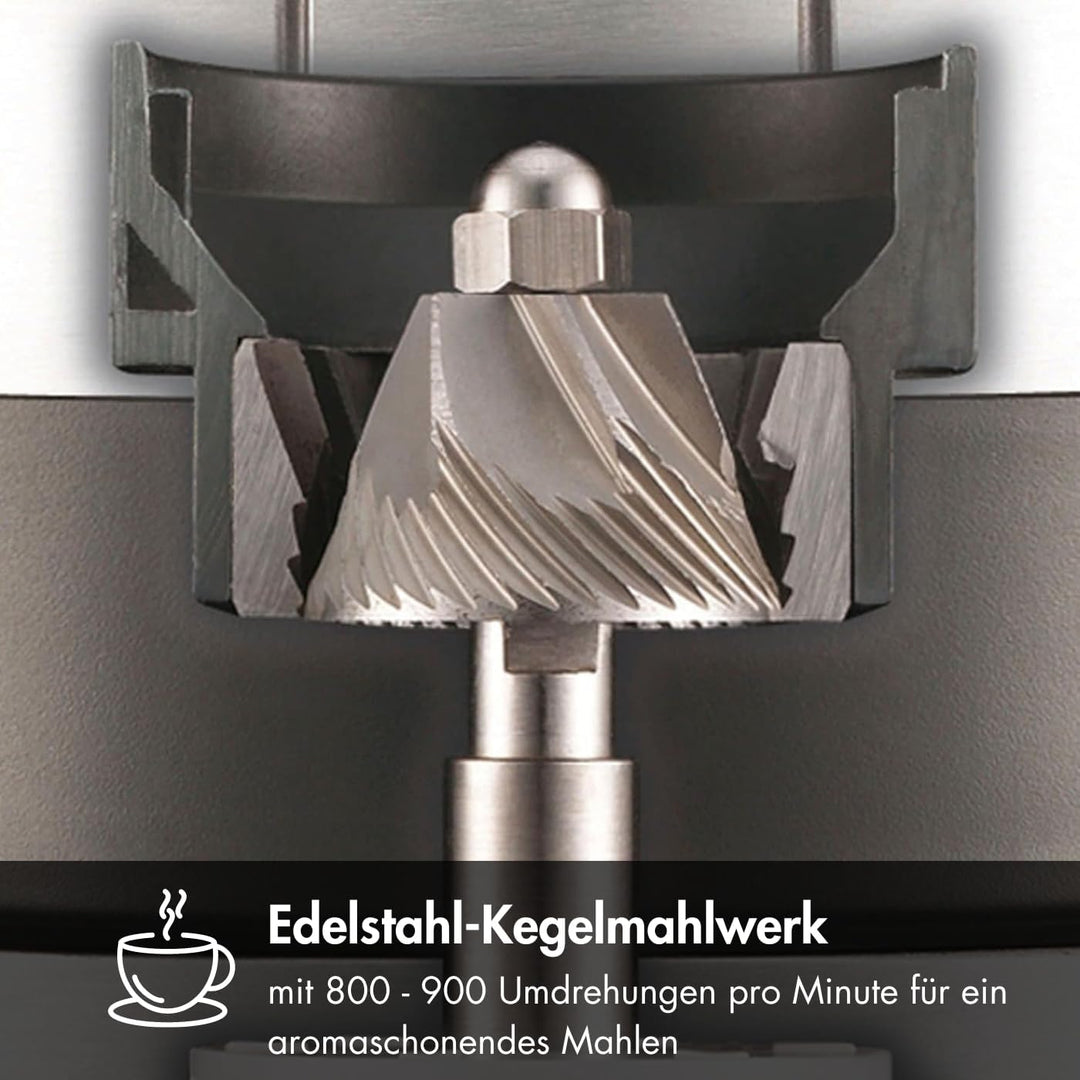 Graef Kaffeemühle CM 800,128W,‎350 Gramm, 23 x 13.2 x 38.5 cm, Silber Single, Single