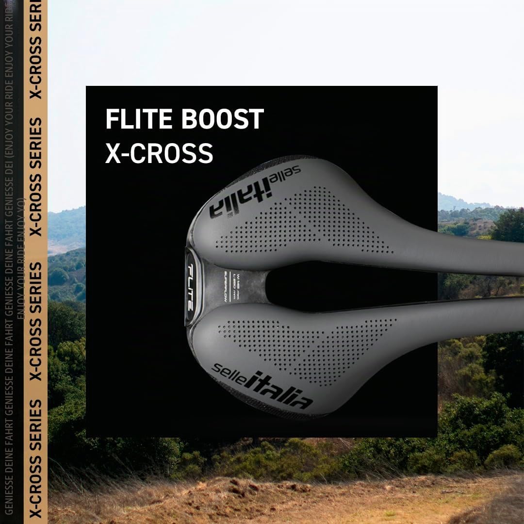 Selle Italia SELLEITA Flite Boost TI316 Superflow X-Cross Sattel: L3 Schwarz, L3 Schwarz