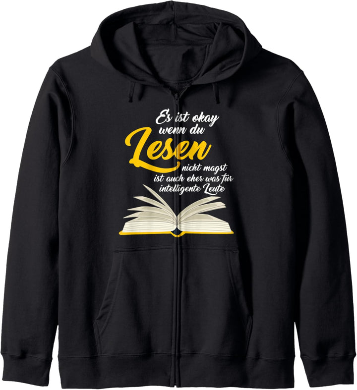 Lesen Buch Bücherwurm Kapuzenjacke