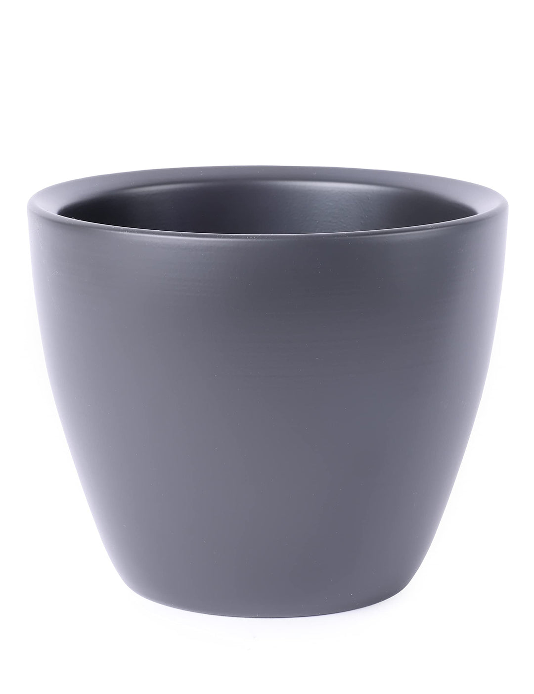 Garronda Keramik Übertopf für Pflanzengefäss Blumentopf Kegelstumpf ohne Abflusslöcher GD-0015 (Anth