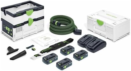 Festool Akku-Absaugmobil CTMC SYS HPC 4,0 I-Plus CLEANTEC (mit Hauptfilter, Filtersack, Saugschlauch