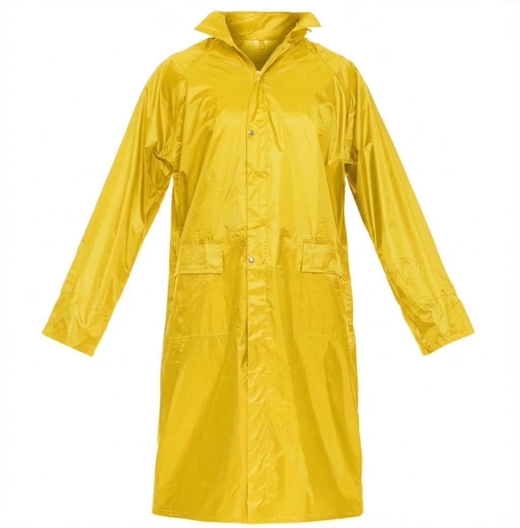BWOLF POSEIDON Regenmantel Herren Regenmantel Wasserdichte Lange Regenjacke Outdoor Wiederverwendbar