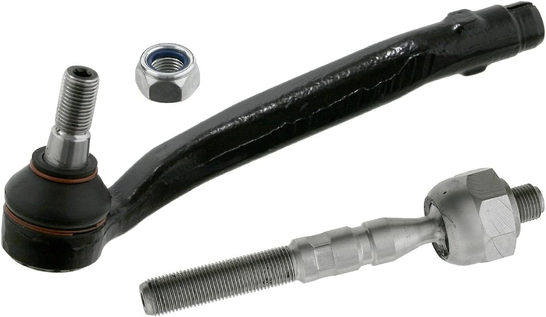 febi bilstein 26629 Spurstange mit Endstück und Sicherungsmutter , 1 Stück Vorderachse links, Vorder