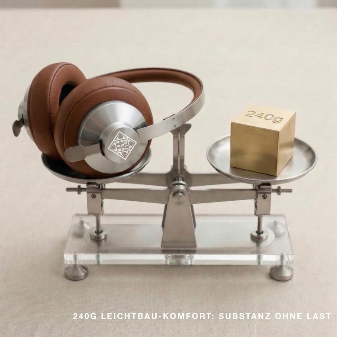 TELEFUNKEN ARCO Classic Edelstahl-Bluetooth-Kopfhörer – Ikonische Ganzmetall-Silhouette mit Luxus-Ha