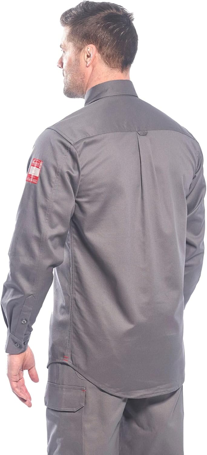 Portwest Bizflame 88/12 Hemd, Grösse: XXXL, Farbe: Grau, FR89GRRXXXL Grau 3XL, Grau 3XL
