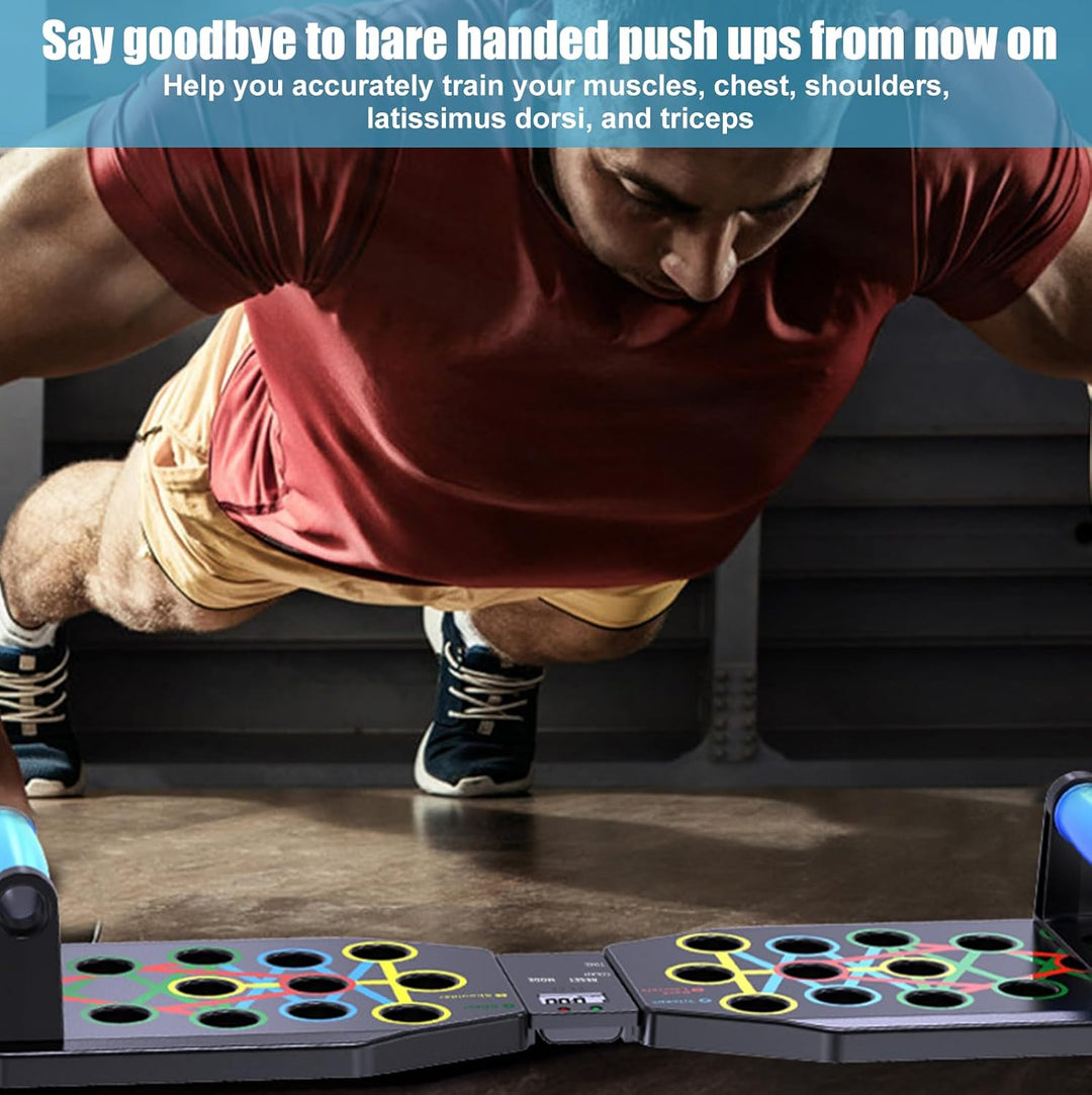 Premium Liegestützbrett Set, WIYETY Liegestütze Brett Liegestützgriffe, Push-Up Liegestütz-Brett für