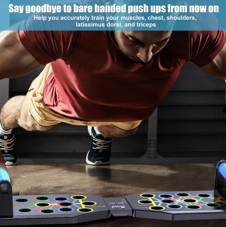Premium Liegestützbrett Set, WIYETY Liegestütze Brett Liegestützgriffe, Push-Up Liegestütz-Brett für