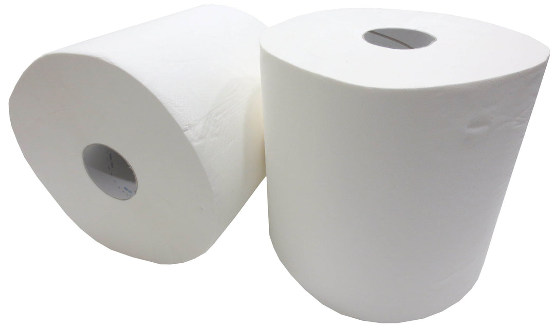 2x Putzrolle weiss 2-lagig gesamt 1600 Blatt 26x35 cm perforiert Reinigungstücher Putzpapier Wischtü