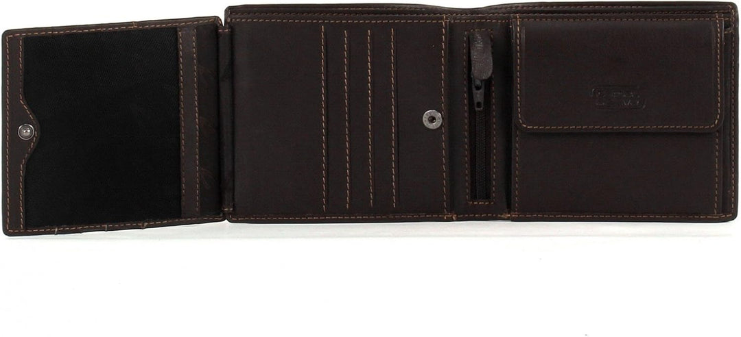 camel active bags Vegas Herren Geldbörse RFID Querformat Leder Mittelgross Braun 12,5 x 2 x 10 Beige