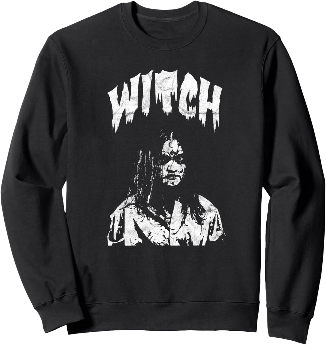 Occult Witch Horror Gothic Grunge Satan Devil Moon Vintage Sweatshirt