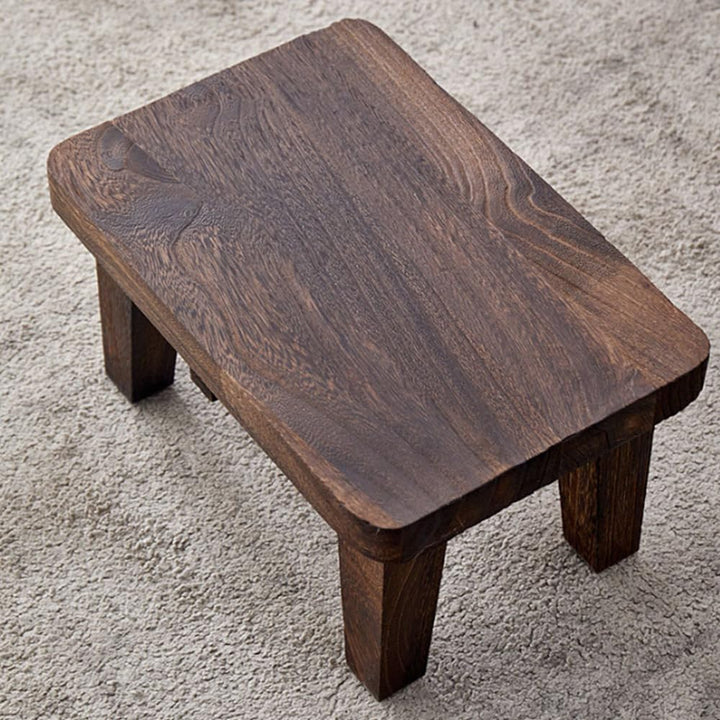 ZIJIREN Holzfusshocker, Couchtischhocker, Schuhtraghocker, Pflanztisch, Schuhwechselhocker, Massivho