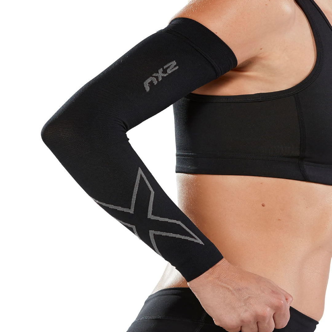 2XU Herren Ua4009a Flex Compression Arm Sleeves XS Schwarz, XS Schwarz