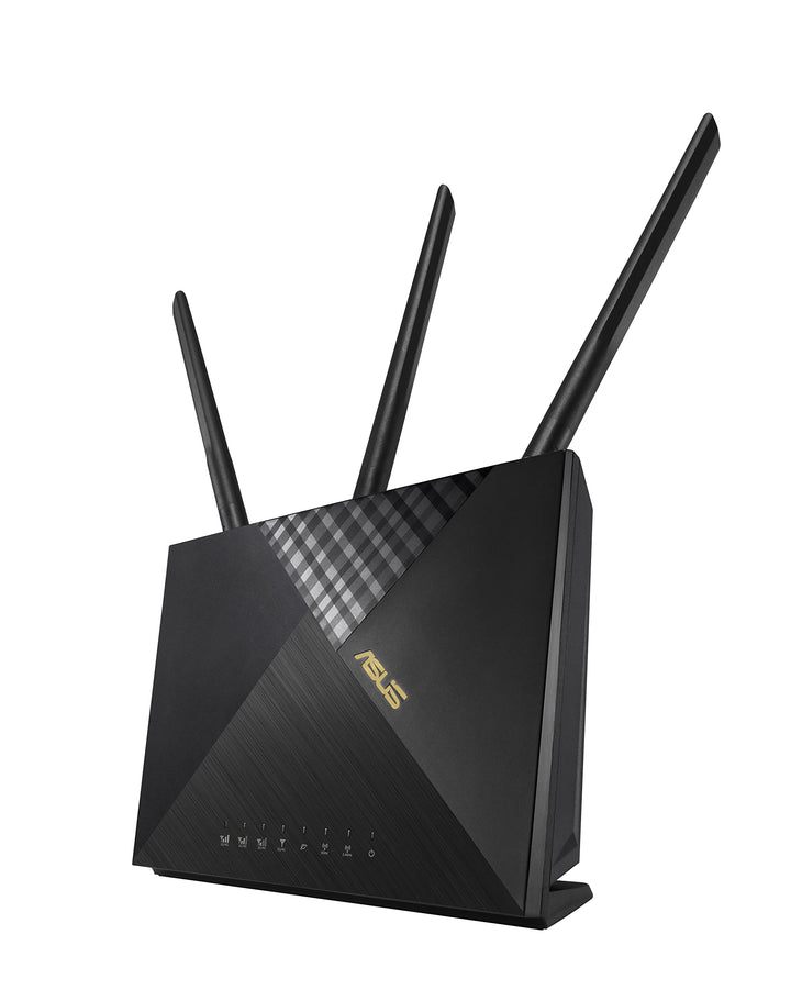 Asus 4G-AX56 LTE WLAN-Router (WiFi-6 AX1800, SIM Slot, LTE Cat. 6 bis zu 300 Mbits, Gigabit LAN, AiP