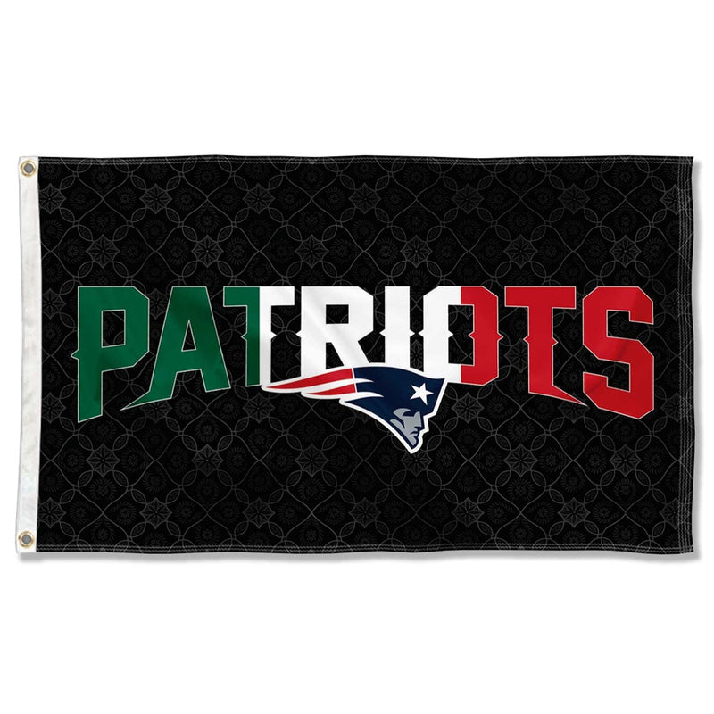 New England Patriots Mexiko mexikanische Farben Flagge für den Innen- und Aussenbereich, 90 x 150 cm