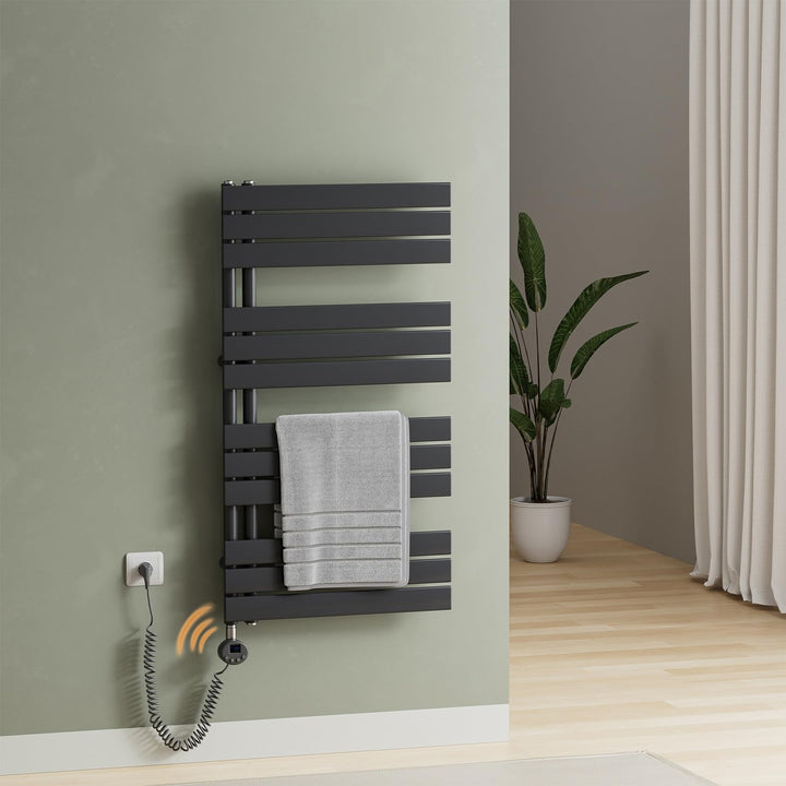 S'AFIELINA Smart WiFi Badheizkörper elektrisch 1041×600mm – Elektrischer Handtuchheizkörper mit Ther