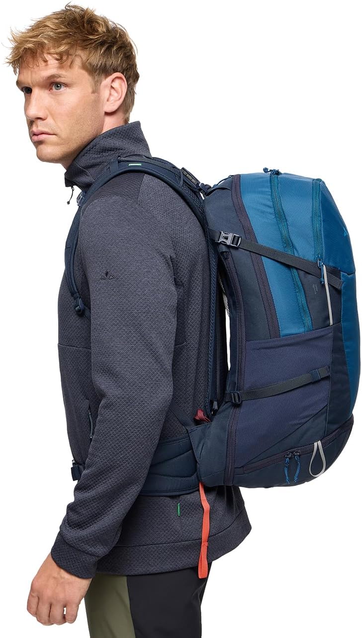 VAUDE Wanderrucksack Wizard 30+4, wasserabweisender Rucksack Damen & Herren, komfortabler Trekkingru
