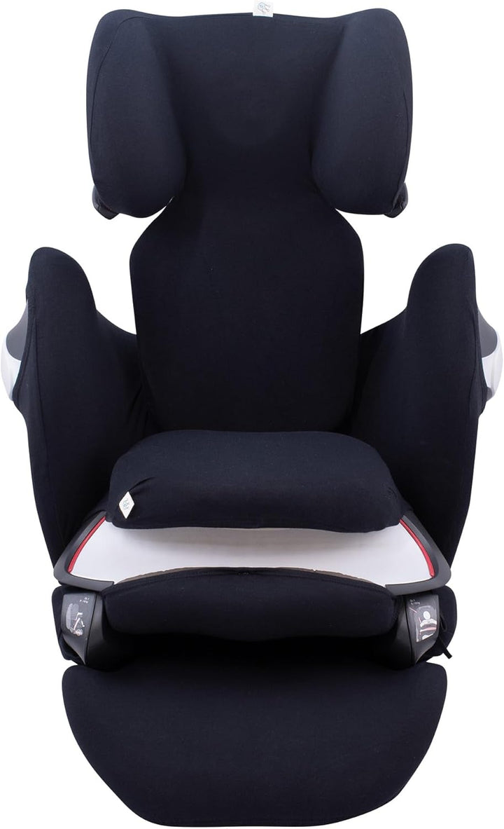 JYOKO Kids Bezug für Autositz kompatibel mit Cybex Pallas M (Black Series), Black Series