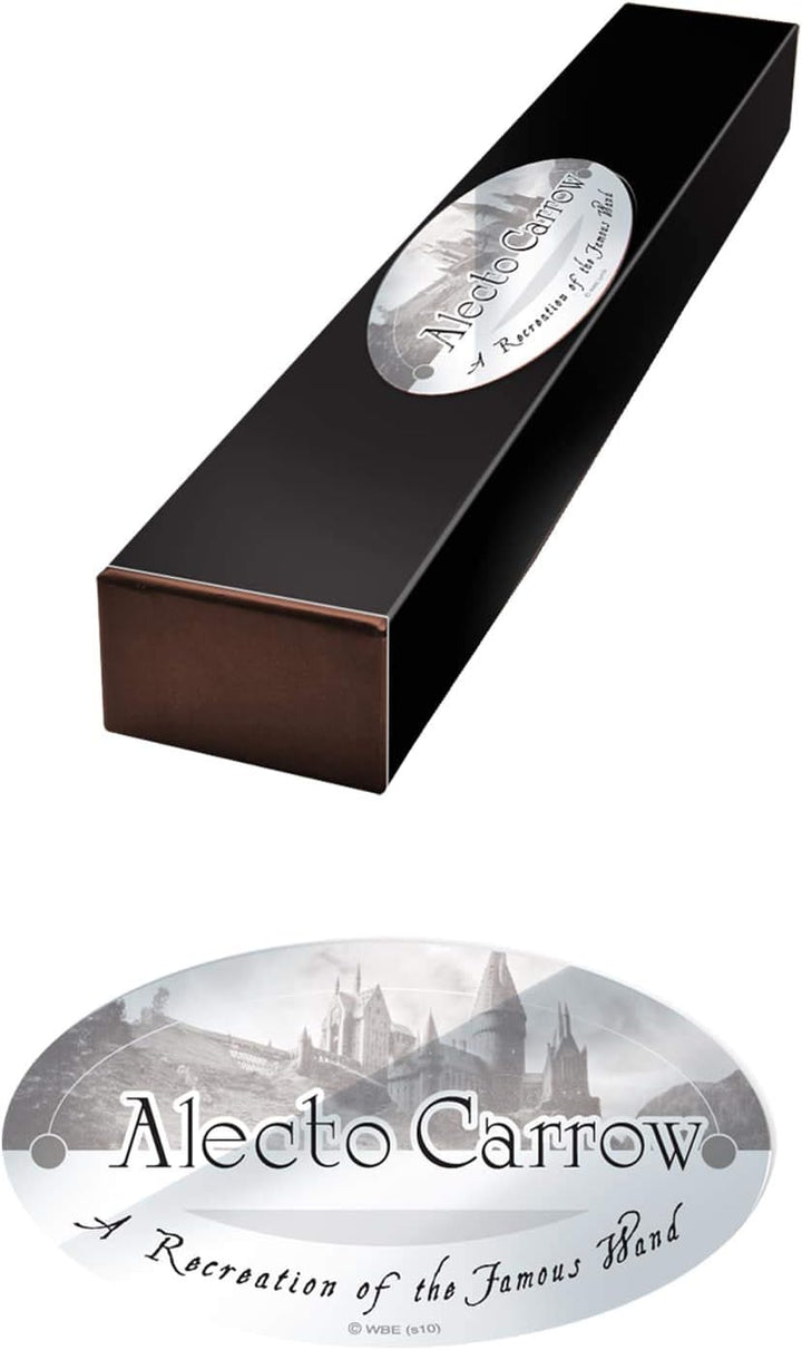 The Noble Collection - Alecto Carrow Character Wand - 13in (33cm) Wizarding World Wand With Name Tag