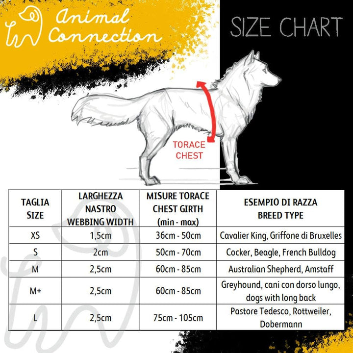 Animal Connection H-Form Hundegeschirr, Hundeweste Geschirre 5-Punkt-Einstellung, leicht und strapaz