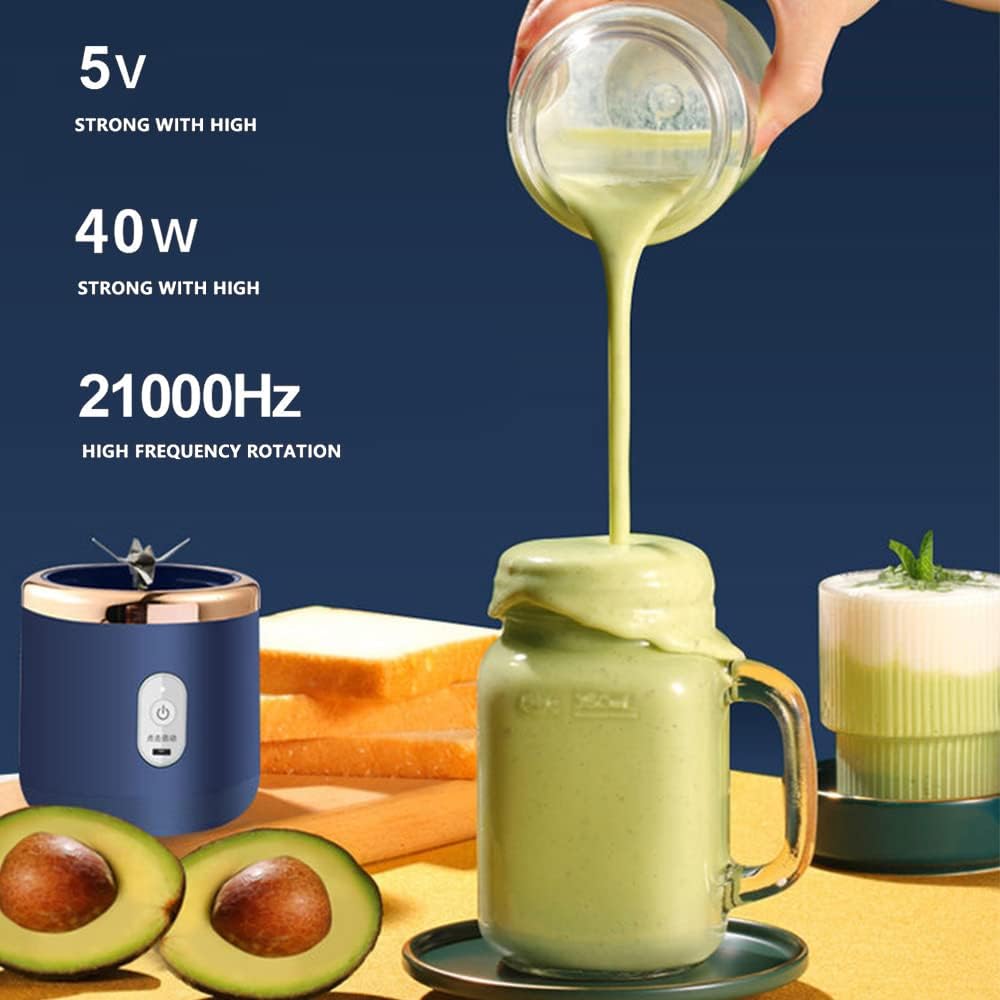 Irishom Mixer Smoothie Maker,tragbarer mixer,Smoothie Maker to Go mit 2x450ml Flaschen,Geeignet für