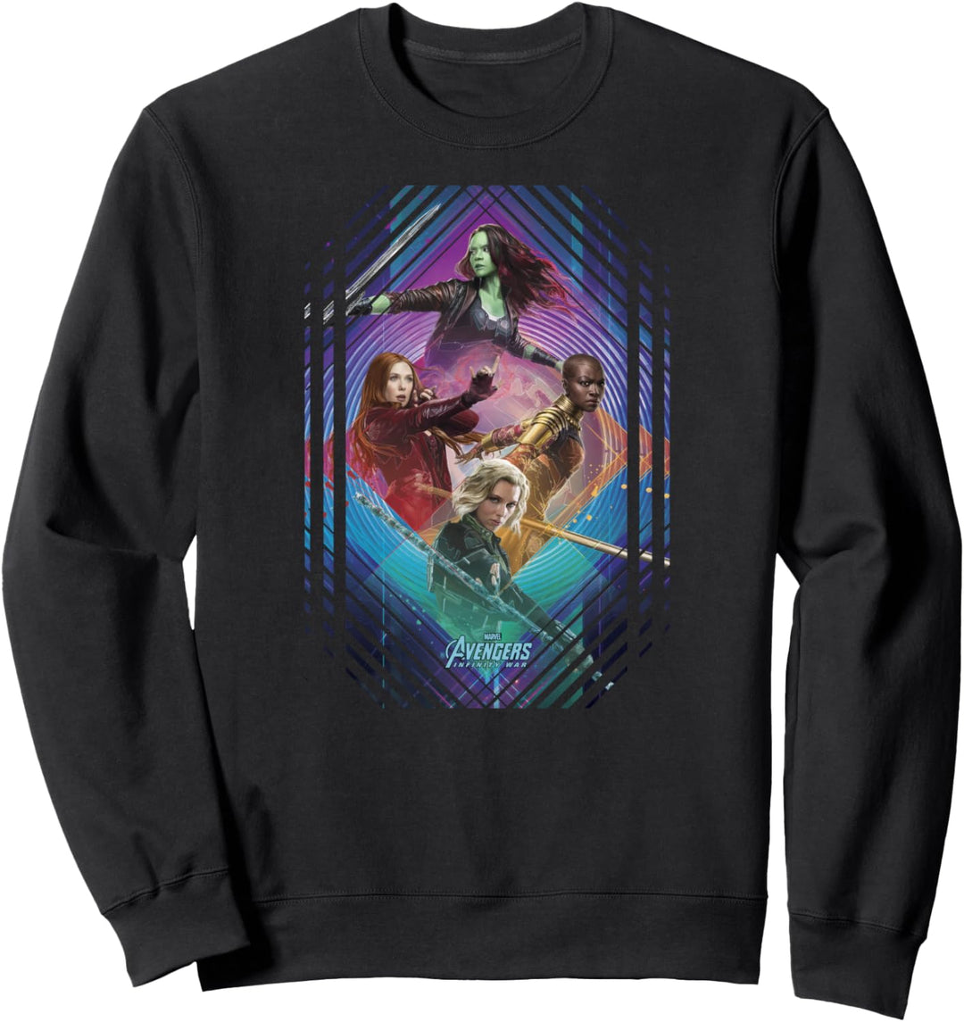 Marvel Infinity War Gamora Okoye Black Widow Sweatshirt