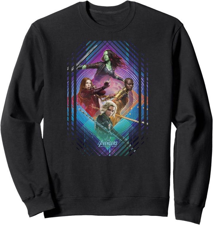 Marvel Infinity War Gamora Okoye Black Widow Sweatshirt