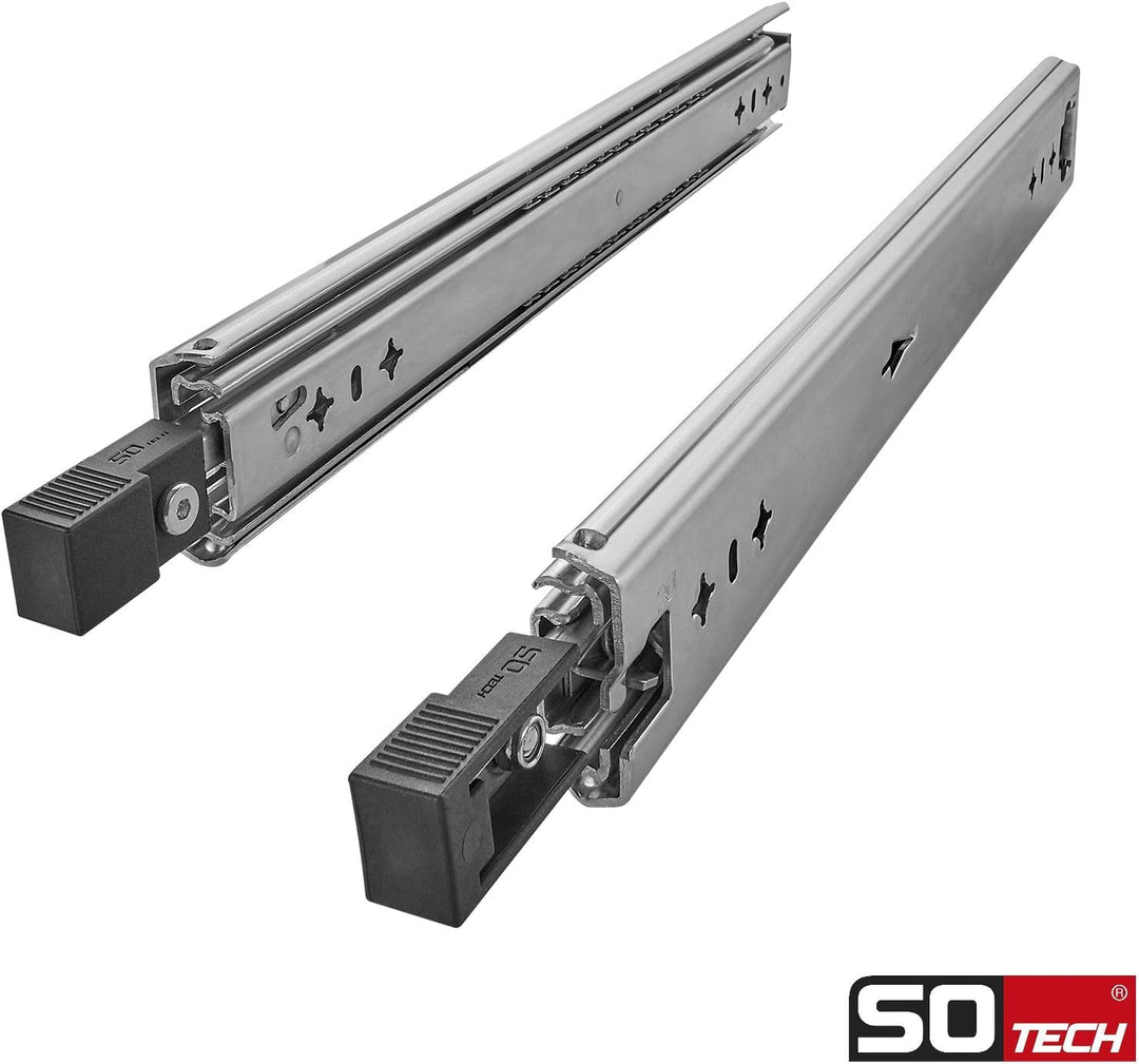 1 Paar SOTECH Schwerlastauszüge VarioSlide KV2-100-H53-L800-EH 800 mm mit Lock-in/out Einrastfunktio