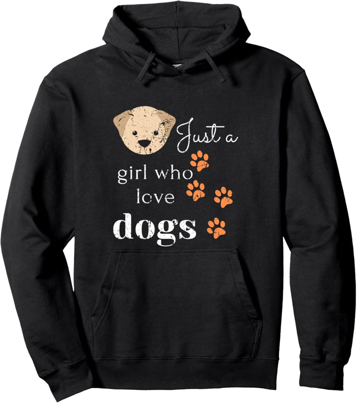 Hundebesitzer Animal Pet Lover Nur ein Mädchen, das Hunde Pullover Hoodie