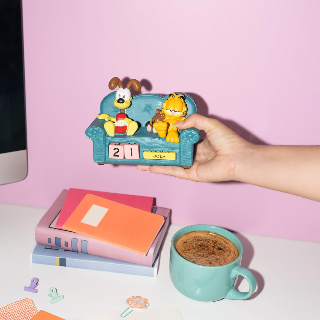Grupo Erik Ewiger Kalender Garfield Figuren - 3D Kalender Tischkalender zum Aufstellen - Dauerkalend