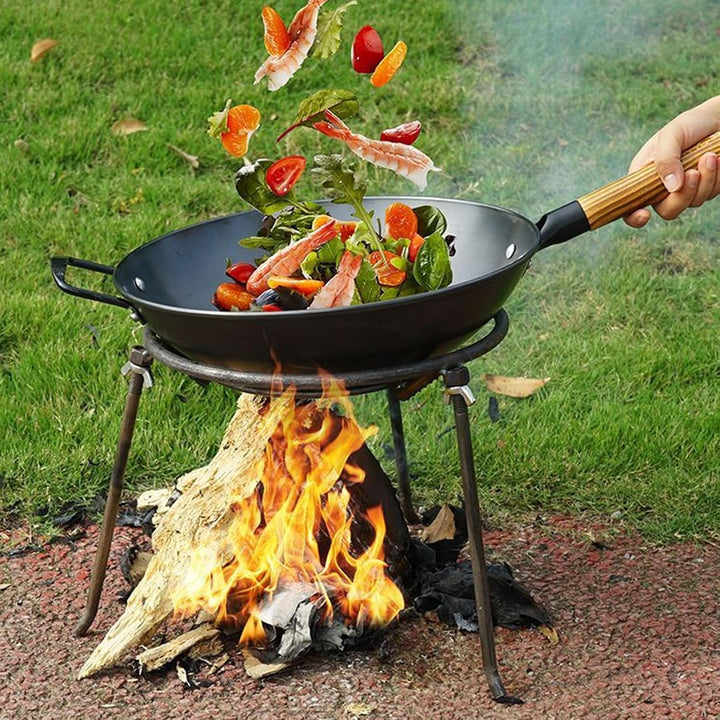 Dreibein für Feuerschale Dreibein Kochgestellständer, Topfständer für Camping und Lagerfeuer, Abnehm