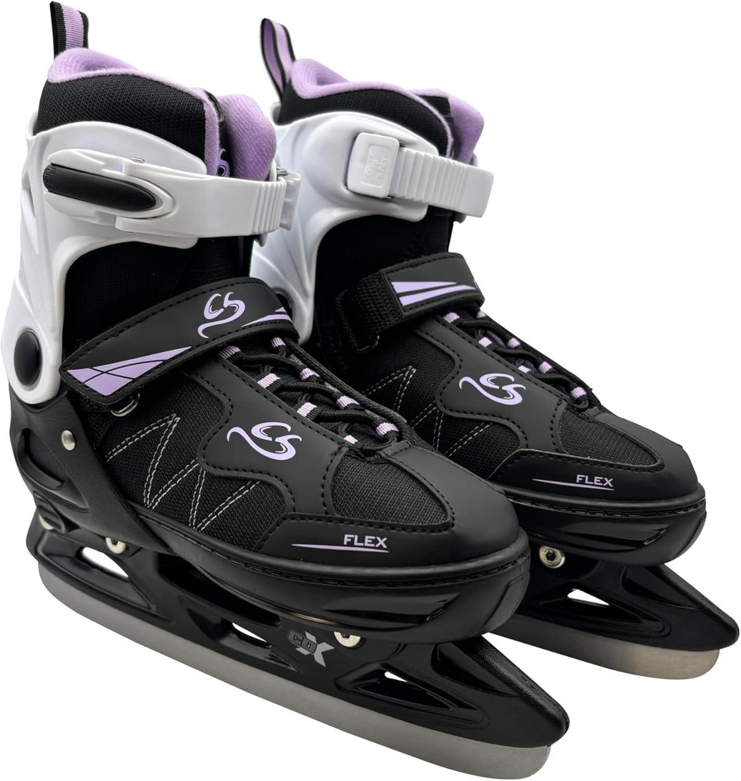Cox Swain verstellbare Schlittschuhe Frosty, Eislaufschuhe für Kinder, Jugendliche und Erwachsene bi