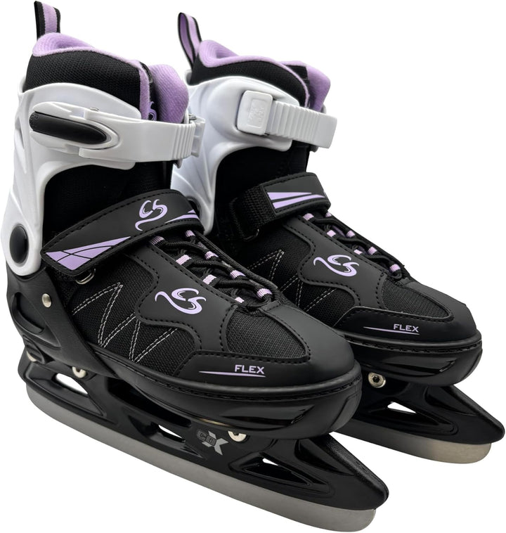 Cox Swain verstellbare Schlittschuhe Frosty, Eislaufschuhe für Kinder, Jugendliche und Erwachsene bi