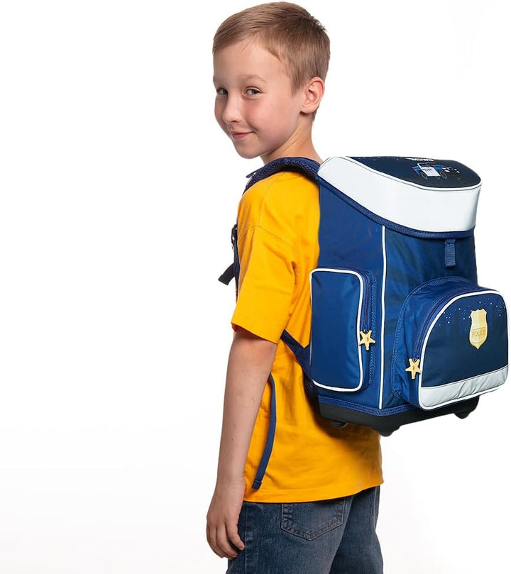 MUWO Kinder Schulranzen Set 5tlg. ergonomischer Leichter Schulrucksack mit Sporttasche, Turnbeutel,