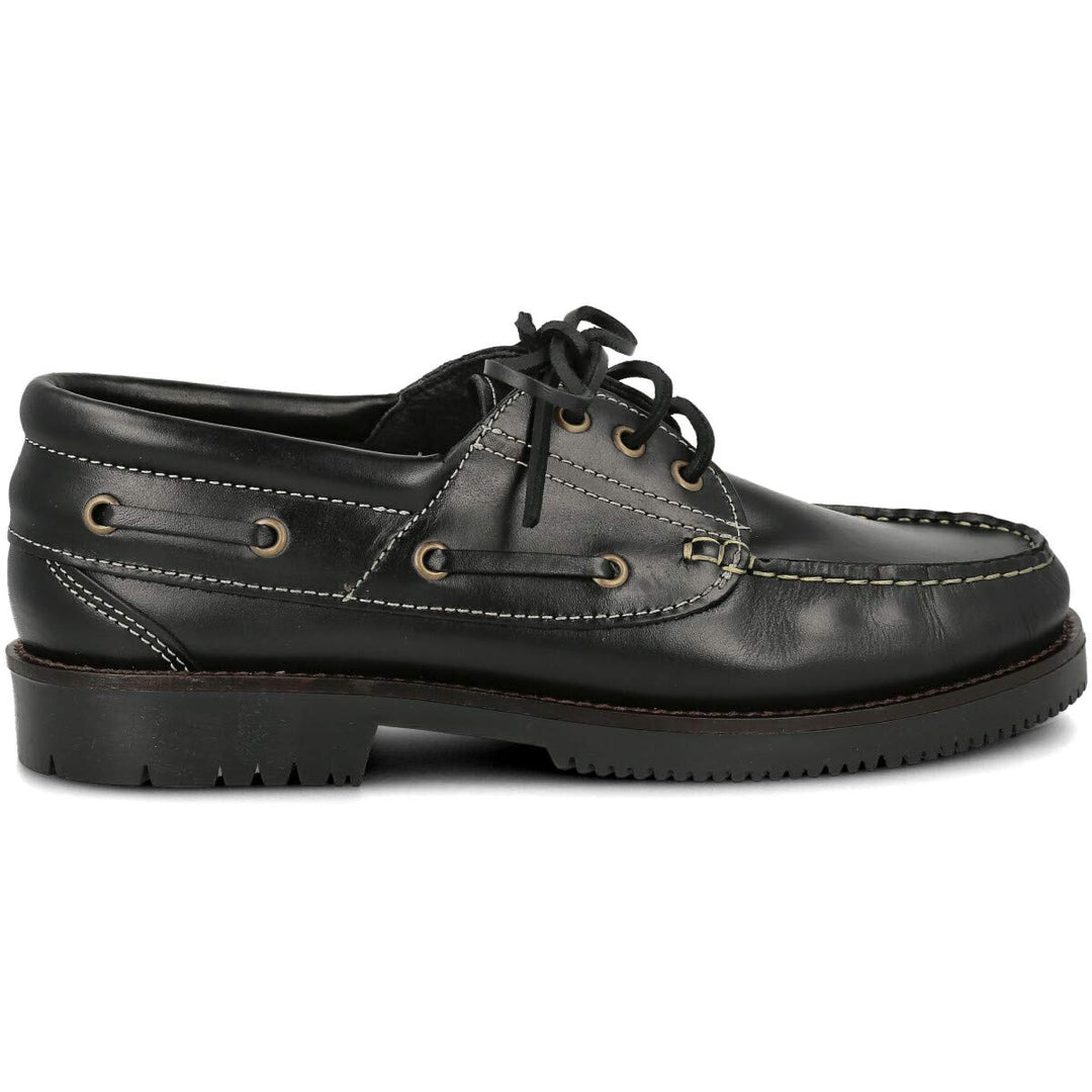 PAYMA - Herren Damen Kinder Bootsschuhe Segelschuhe Mokassins aus Seahorse Geölt Leder 3 Eye Classic