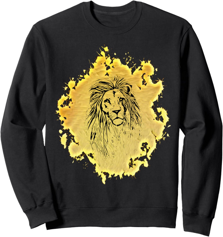Löwenkopf Löwen Löwe Raubkatzen Katzen Sweatshirt