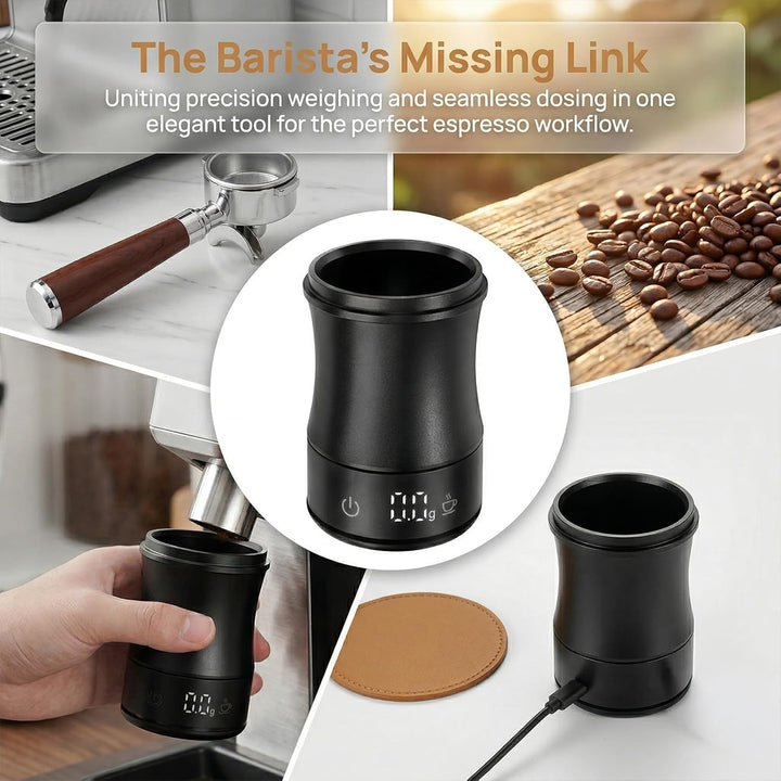 Digitale Dosierbecher Kaffeewaage Becher mit 500/0,1g Hochpräzision, USB-C Aufladbare Espressowaage