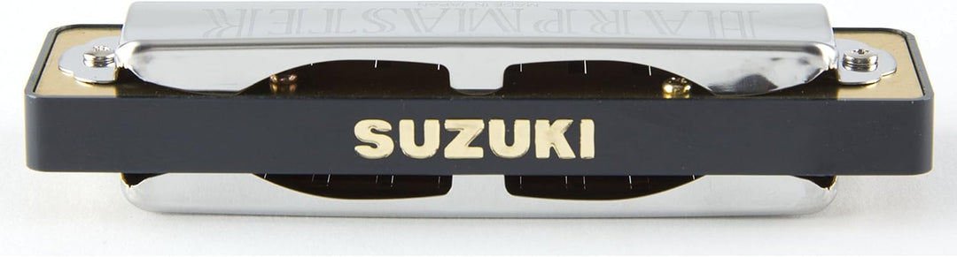 Suzuki Harpmaster MR200C diatonische Mundharmonika aus ABS, 10 Blasöffnungen, Chrom, C